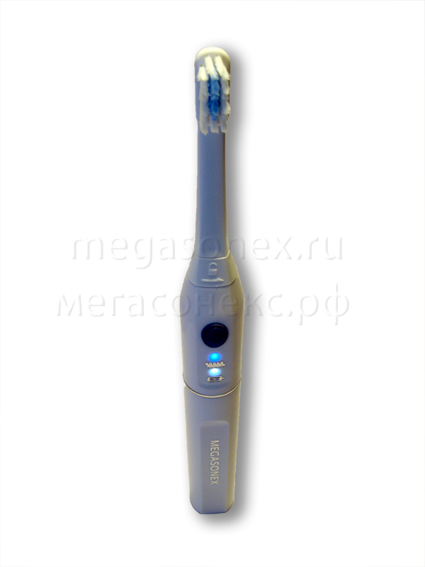 смена насадки на ультразвуковой зубной щетке megasonex